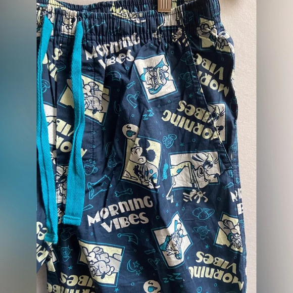 Disney Parks Morning  Park Mickey Mouse pattern pajama cotton pants Sz S - Picture 3 of 8